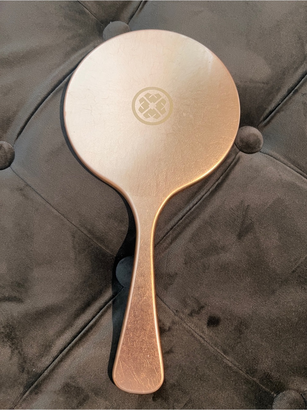 Tatcha Omokage 22.5 Karat Gold Leaf Vanity Hand Held Mirror Only New In …